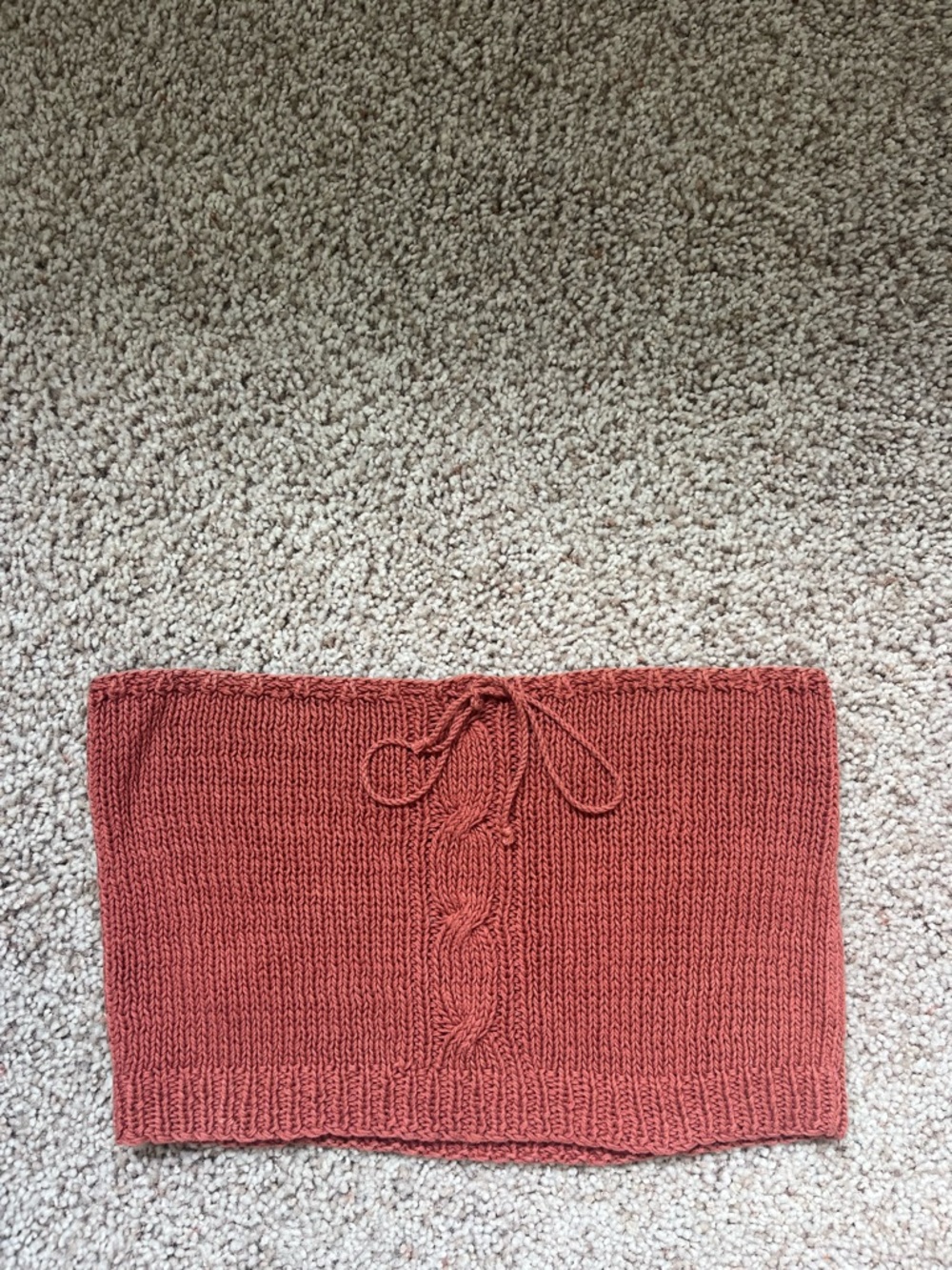 Hand Knit Tube Top